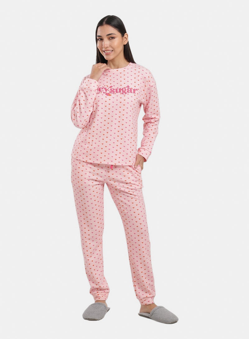 Carina "Hey Sugar" Print Pyjama Set - Image 1